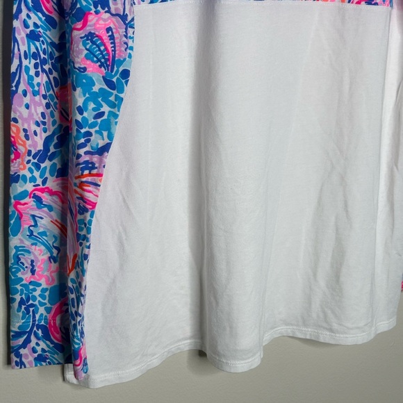 Lilly Pulitzer Small Finn Top Treasure Trove Long Sleeve Vacation Resort Beach - Picture 7 of 8